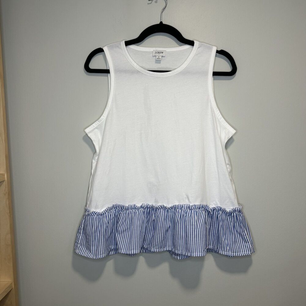 J.Crew Ruffle Hem Tank Top - Size Small - Picture 2 of 5